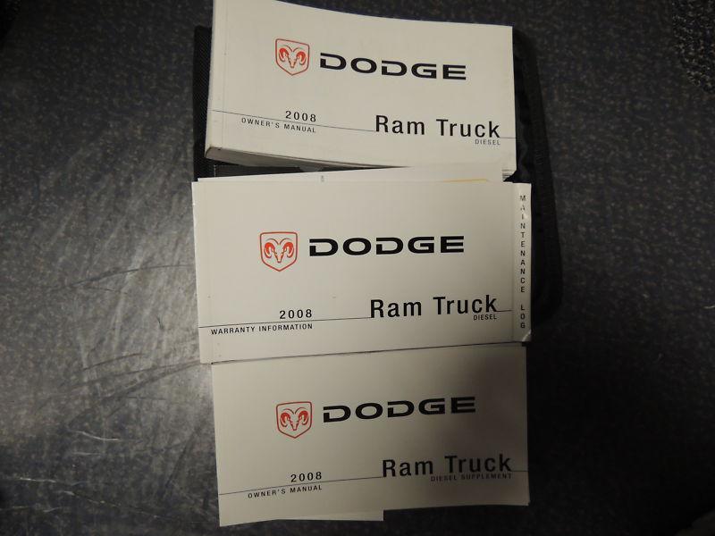 2008 dodge ram truck owners manuals 