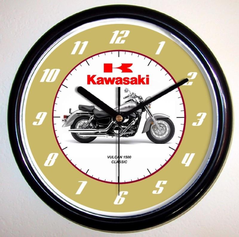 Kawasaki vulcan 1500 classic motorcycle wall clock 2005