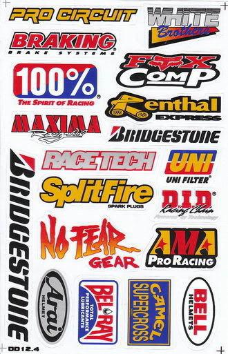 Agp_st_st17 sticker decal motorcycle car bike racing tattoo moto motocross truck