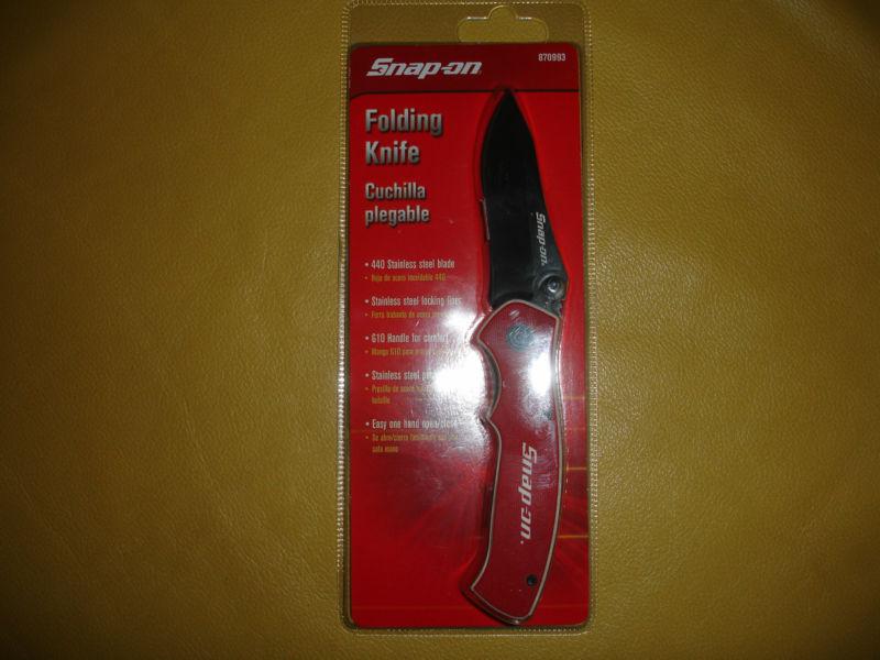 Snap on tools folding knife snap-on new sealed 