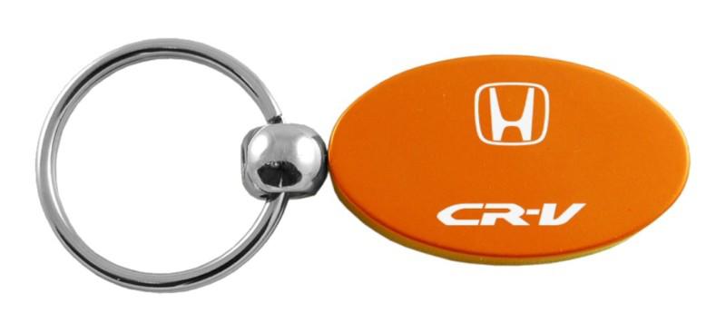Honda cr-v orange oval keychain / key fob engraved in usa genuine