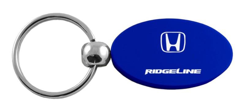Honda ridgeline blue oval keychain / key fob engraved in usa genuine
