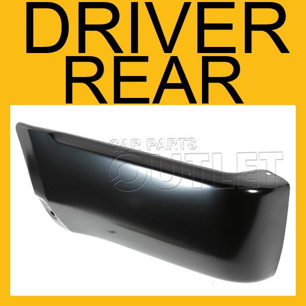 1999-2002 4runner rear bumper extension outer w/o flare hole unpainted base left