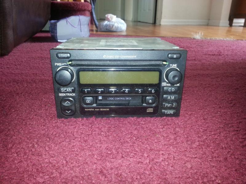 Toyota radio tape 6 disc cd changer player 86120-08130 2000 01 02 03 a56811 jbl 