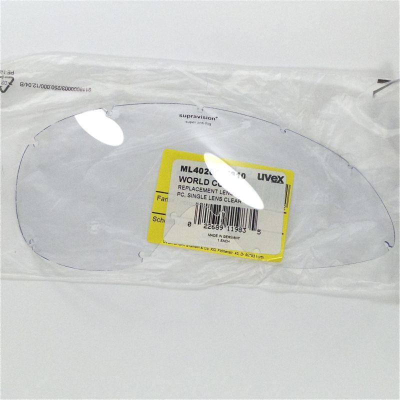 Uvex world cup supravision anti scratch replacement single lens clear