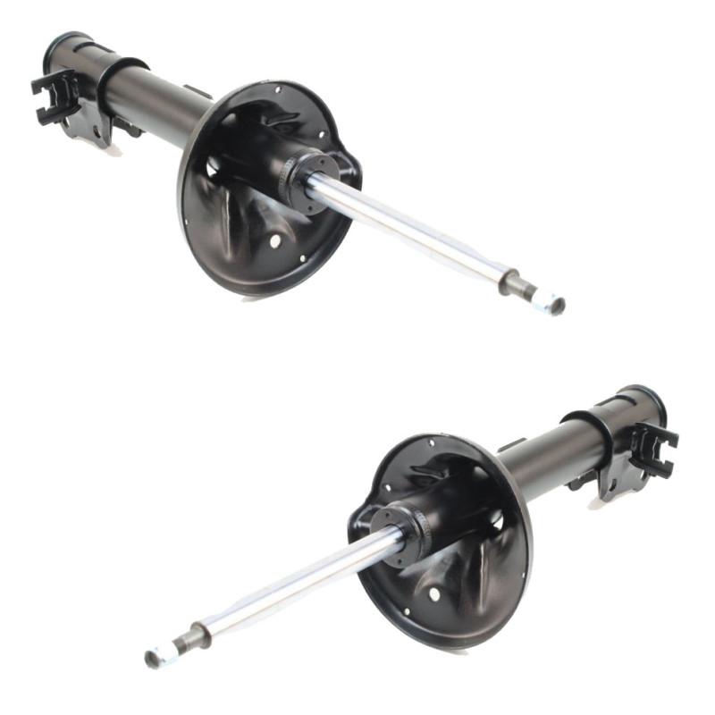 Front strut, pair / set of 2, right & left, gas-charged, black, twin-tube design