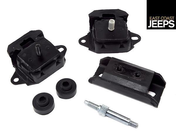 17474.03 omix-ada engine mount kit 4.2l, 72-86 jeep cj models, by omix-ada