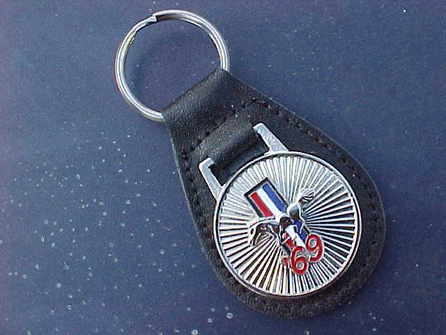 1969 ford '69 mustang classic star leather key fob the mustang collectors choice