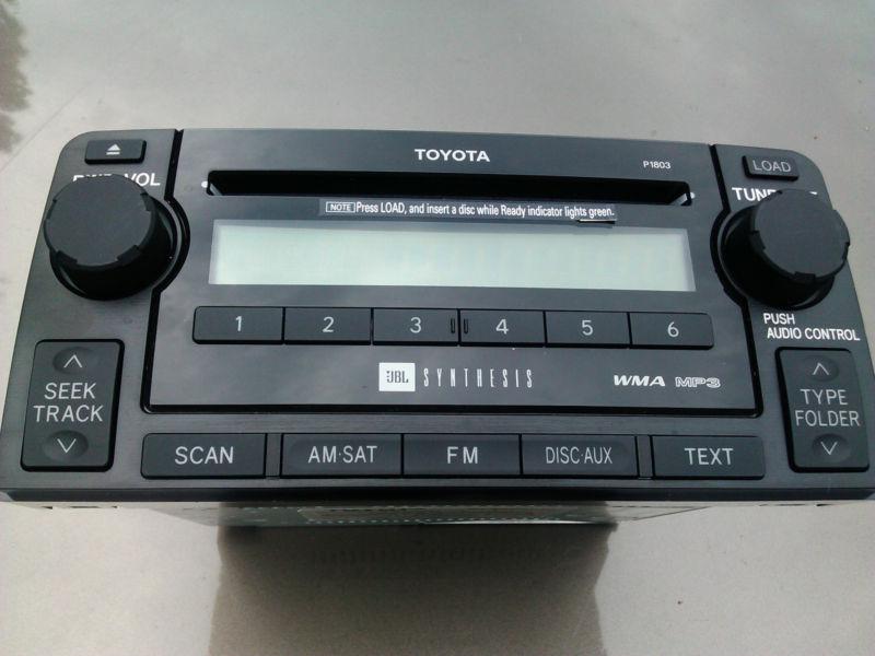2007 08 toyota jbl synthesis radio stereo 6 disc changer cd player 