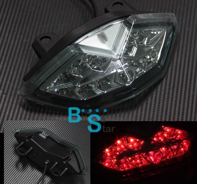 Smoked led tail light with turn signals fit for kawasaki z1000 ninja 1000 versys