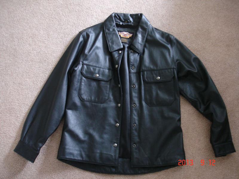 Ladies harley leather jacket.....size- medium