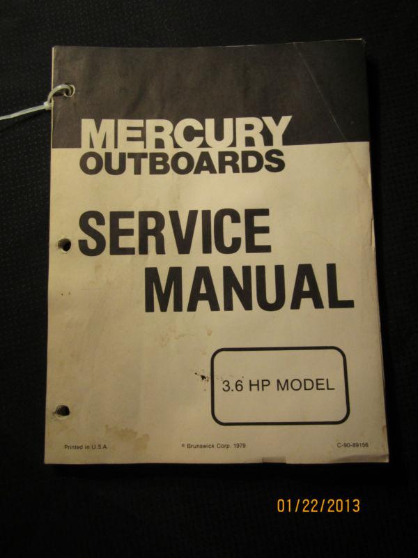 1979 mercury outboards service repair shop manual 3.6 hp racing hi performance 
