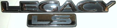 Subaru legacy ls chrome rear trunk nameplate emblems