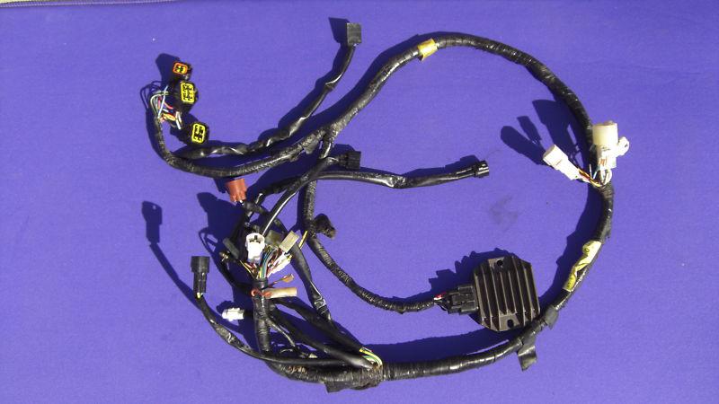 2001 yamaha raptor 660 main. wiring harness wires and rectifier