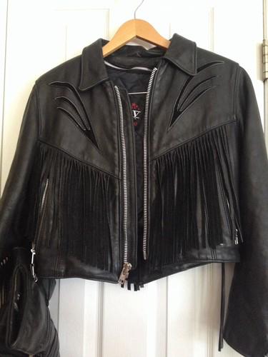 Womans leather jacket set