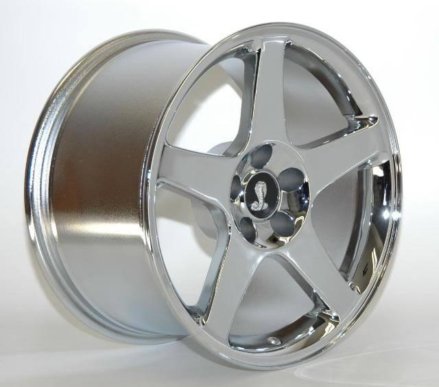 Afs mustang 03 cobra 18 x 9  two wheels chrome 2003  fit 95 - 2004