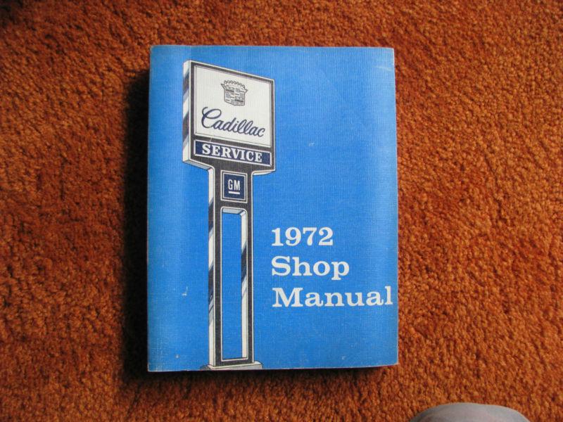 1972 cadillac factory repair manual.