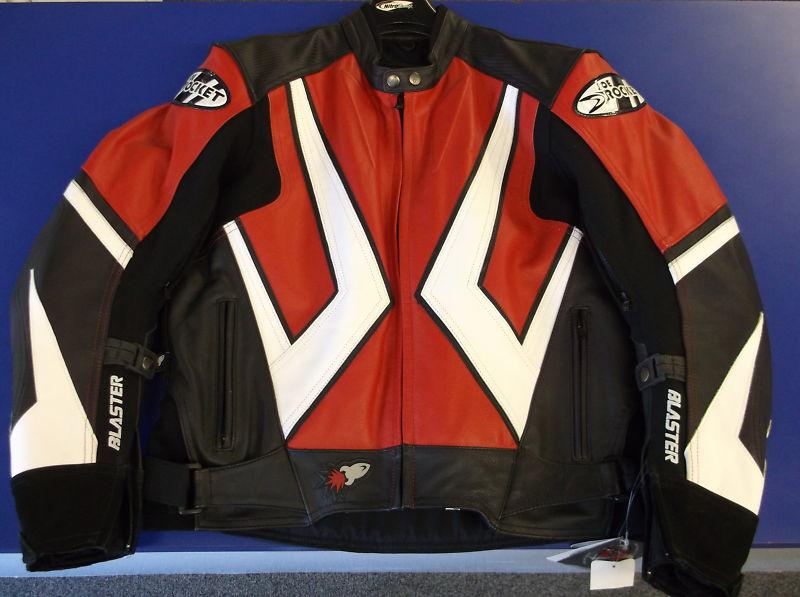 Joe rocket blaster leather jacket red/black/white size 42