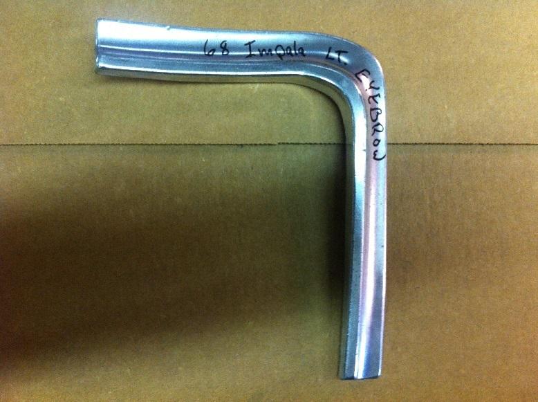 66 chevy eyebrow for left front fender trim