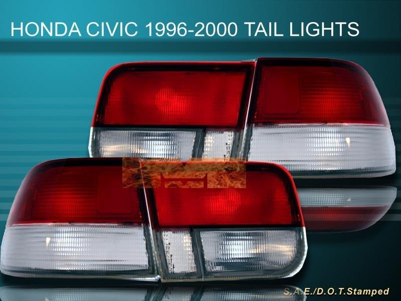 1996-2000 honda civic lx/ex/si 2d/2dr rc oem tail lights