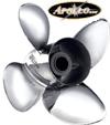 Michigan wheel apollo 993204 4 blade ss stainless steel propeller 143/8 x 18 new
