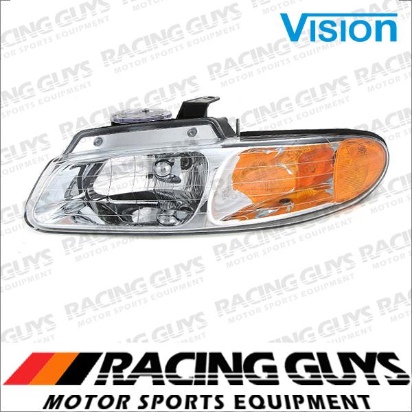 Lt head light clear lense driver assembly 96-99 plymouth voyager