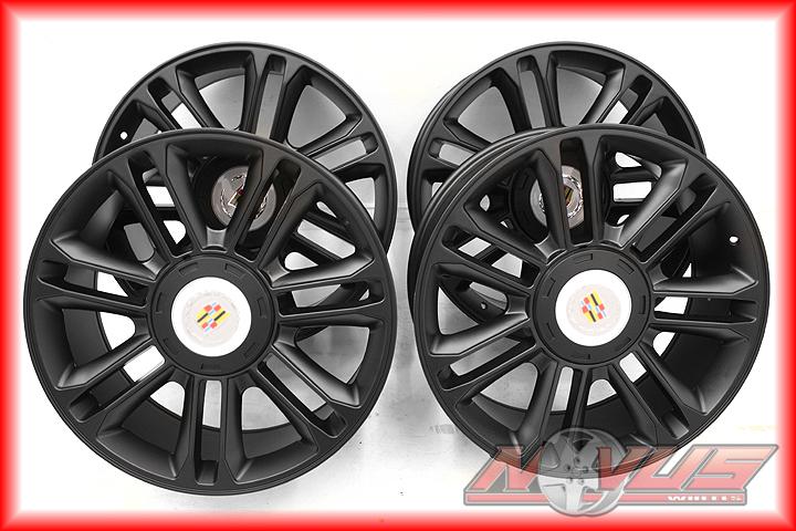 New 22" cadillac escalade platinum black wheels-chevy tahoe gmc yukon denali 20