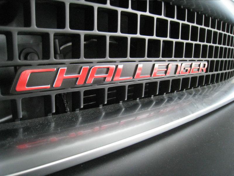 Dodge challenger grill emblem decal overlay 2008 2009 2010 2011 2012 2013 2014