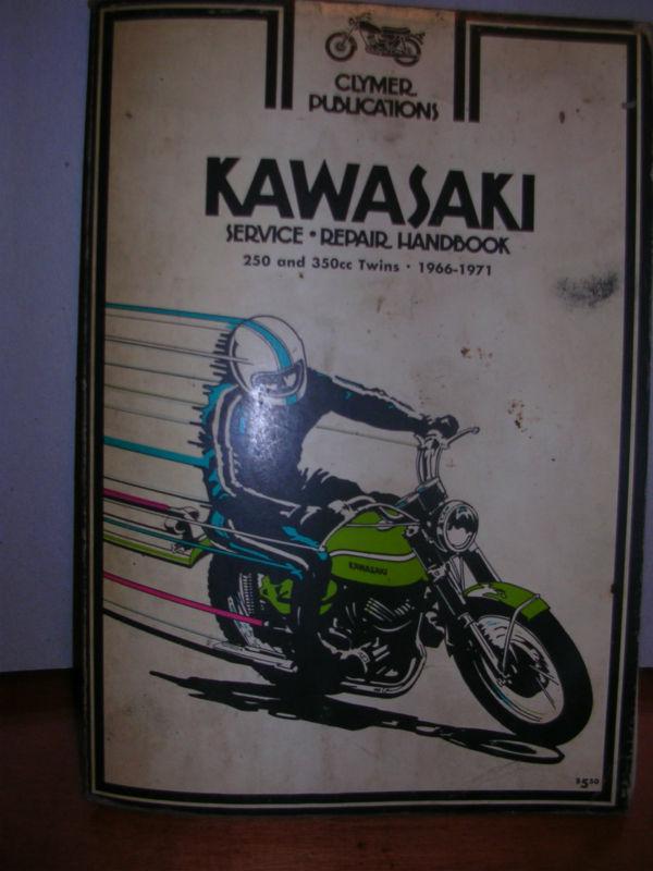 Kawasaki 250 & 350 cc motorcycles, clymer service manual 1966 to 1971 #352  used