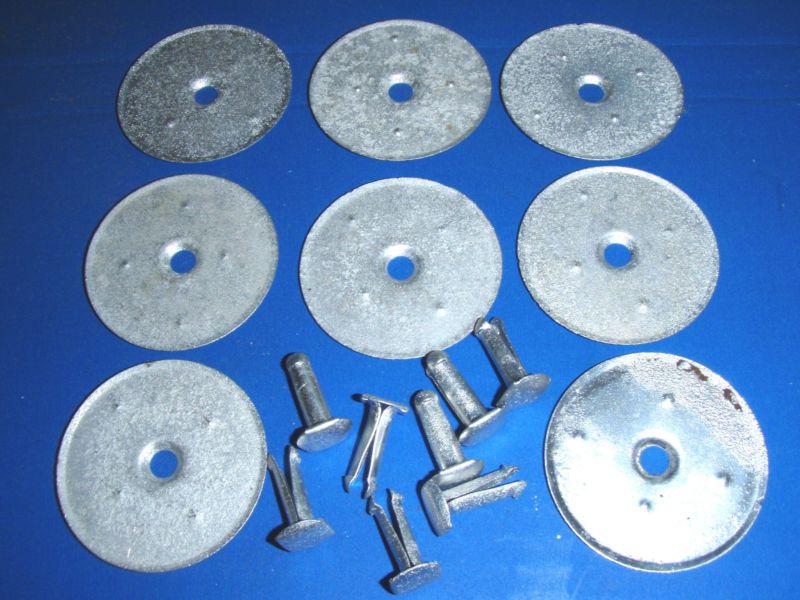 Pontiac 60 61 62 under hood insulation pad clips washers pins cad plated oem