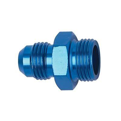 Fragola fitting straight male -16 an to straight cut male -16 an o-ring blue ea