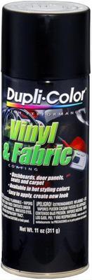 Dupli-color dye vinyl and fabric coating flat black 11 oz. aerosol ea hvp106