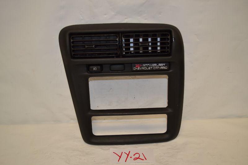 1997-2002 chevrolet camaro 35th anniversary  radio & heater bezel  ac vents oem
