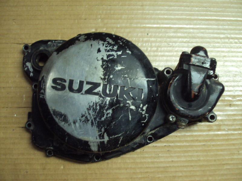 85 1985 suzuki rm 250 rm250 motorcycle engine guard clutch cover side panel