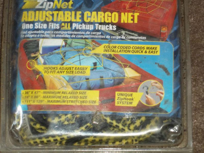 Secure-tite zipnet adjustable cargo net fits all pickup trucks