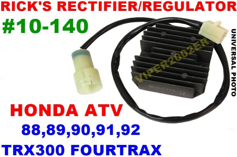 Rick's rectifier regulator honda 88,89,90,91,92 trx300 fourtrax #10-140 