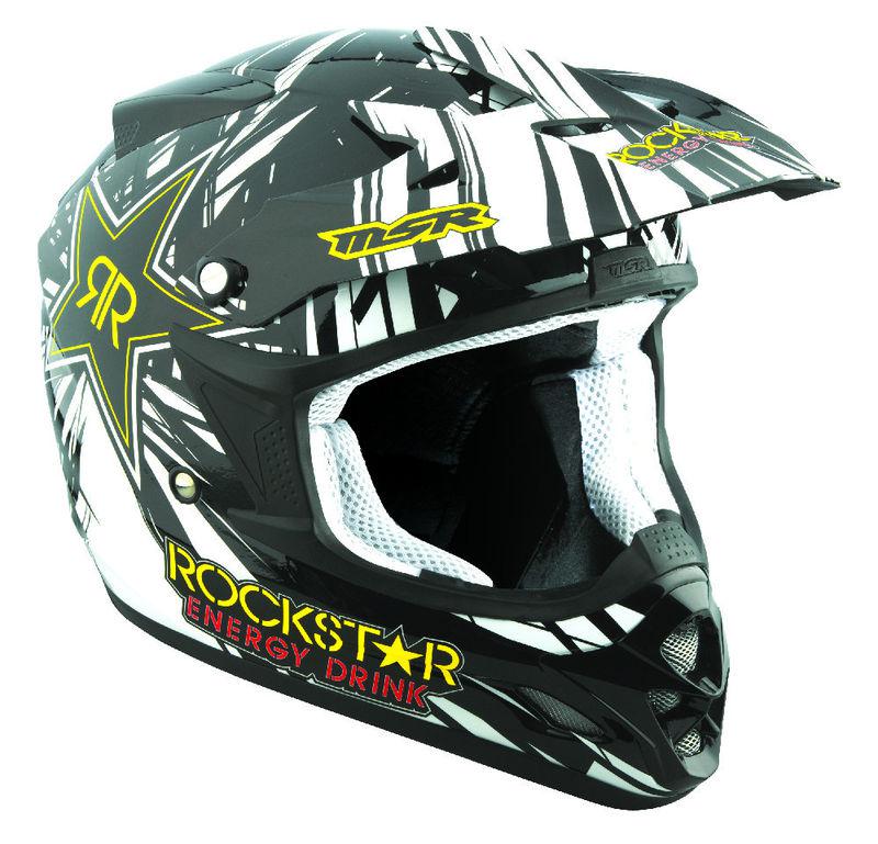 Msr rockstar energy xs velocity dirt bike atv helmet motocross mx gear