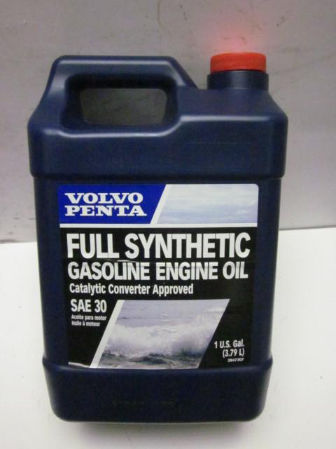 1 gallon volvo penta full synthetic marine gasoline engine oil sae 30