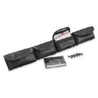 J & m windshield bag four pocket cassette stash pouches for 89-95 flht h-d