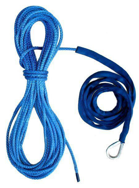 50' 3/16" amsteel blue winch cable atv 4x4 warn ramsey superwinch