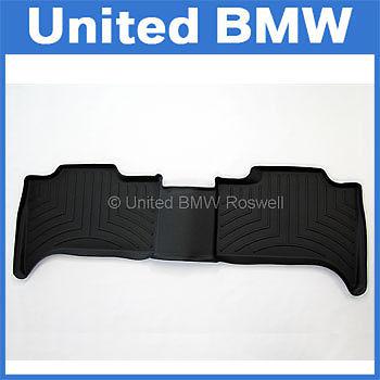 Bmw all weather rear floor liner mats x5 (2000-2006) - black