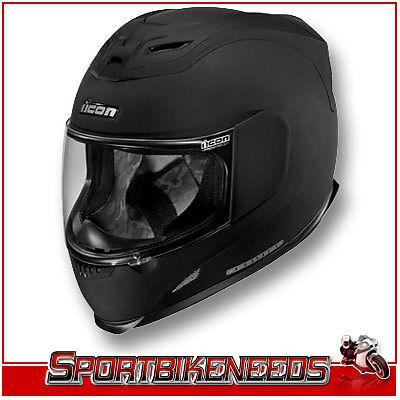 Icon airframe rubatone black helmet new medium med m