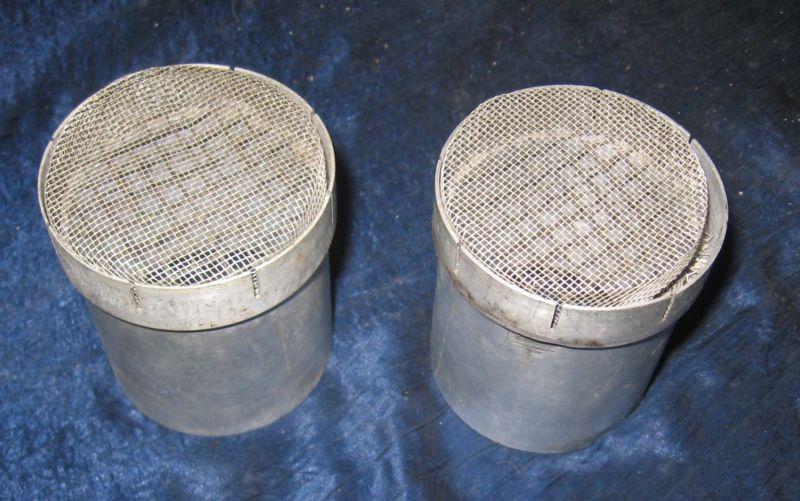 Motorcycle velocity stacks set of two used 2 1/2 inch inside diameter. 