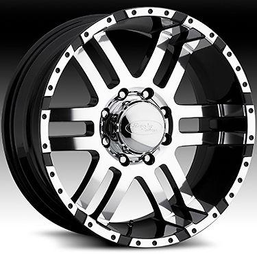 17" american eagle wheels super finish black chevy gmc duramax 2500 wheels rims 