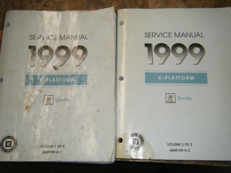 1999 cadillac seville factory service manuals 2 volume set shop repair