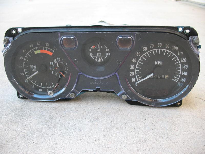 1970-81 trans am firebird 160 mph speedometer gauges cluster 6k tach tachometer 