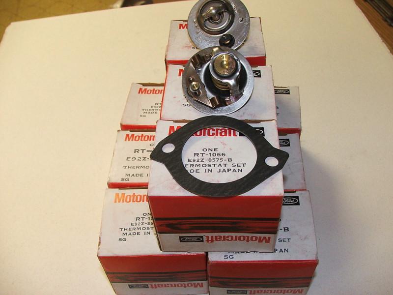 1992 2000 dodge carvan 3.0l v6 thermostats  box of 9 pcs motorcraft w/gasket