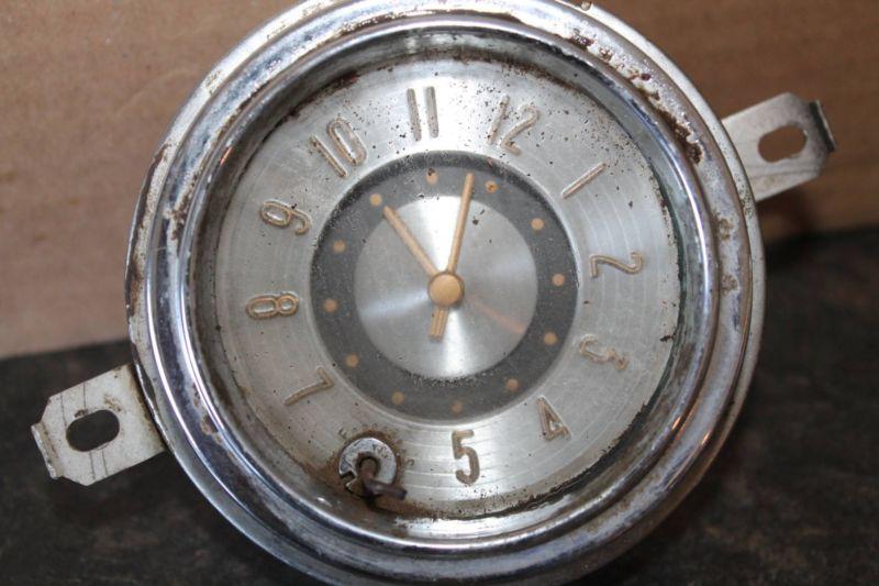 Vintage 1949 geo borg co. dash clock console ford chevy buick cadillac dash part