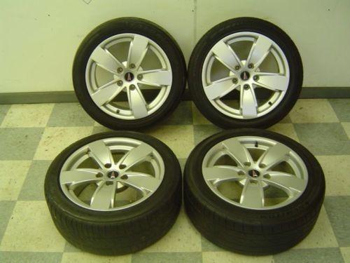 04-06 pontiac gto ls1 ls2 oem set of 4 wheels and tires 17" clearcoat finish
