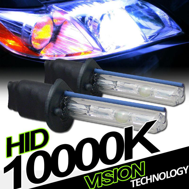 2x h1 bulb 10000k xenon hid conversion kit w/ ballast fog/driving light pair 3